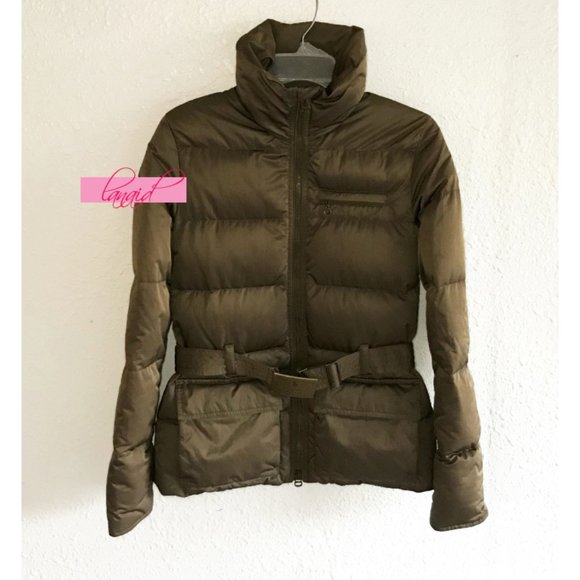 Ralph Lauren Jackets & Blazers - Ralph Lauren Olive Army Green Down Puffer Warm Winter Belted Belt Jacket Coat S